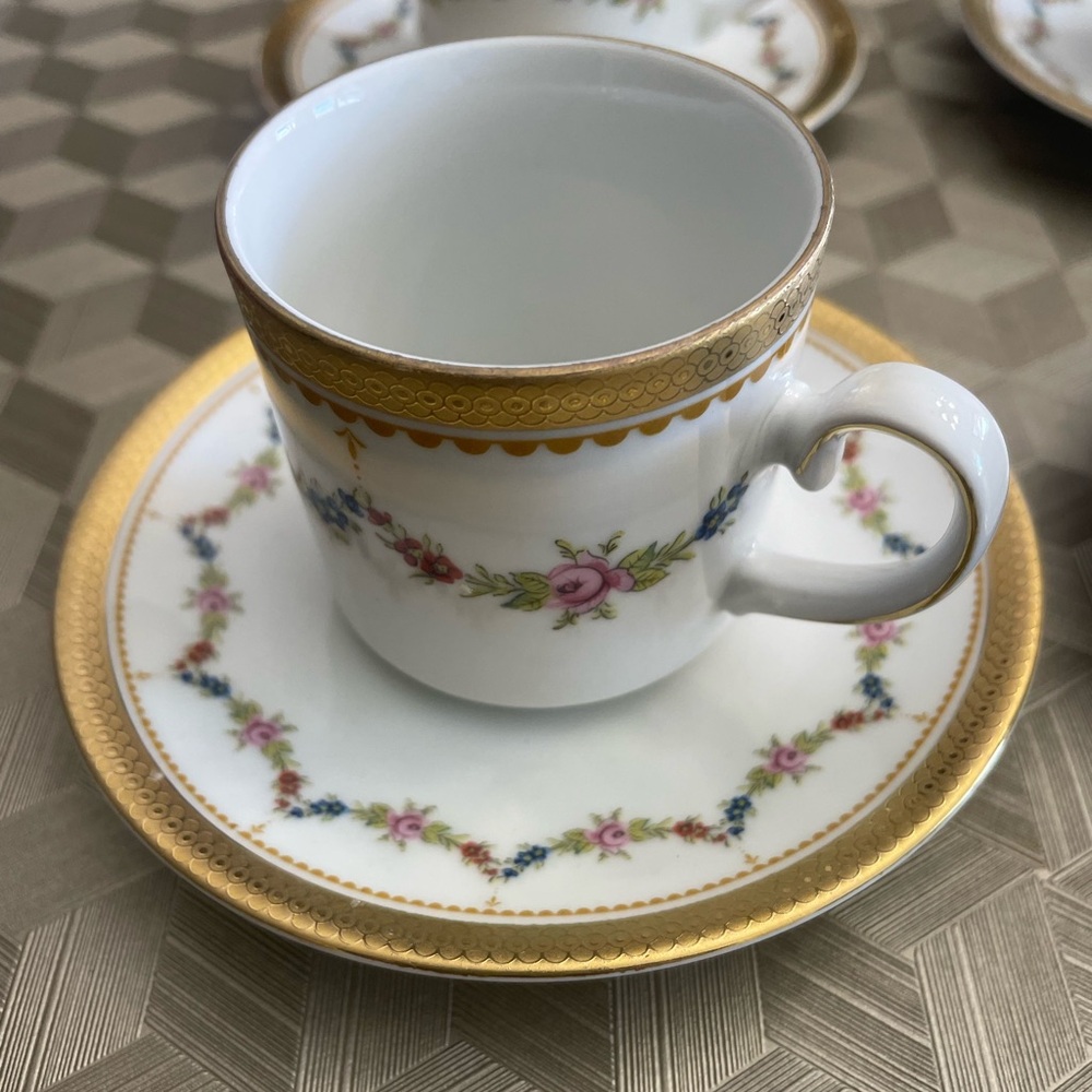 Tirshenreuth Bavaria Made in Germany Coffee set of 4 - Picture 8 of 16